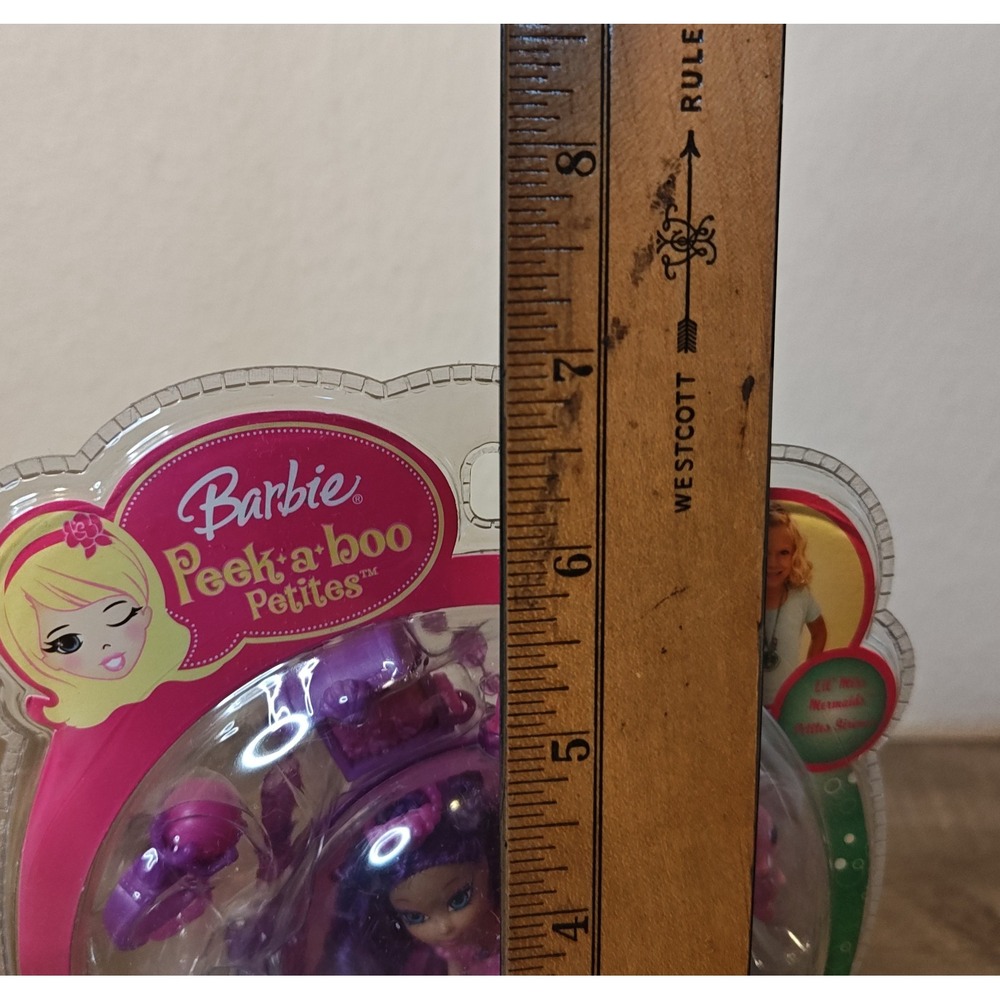 Barbie Peek-a-boo Petites Kids Purple Caley of the Caribbean Mermaid 80 - Picture 8 of 9